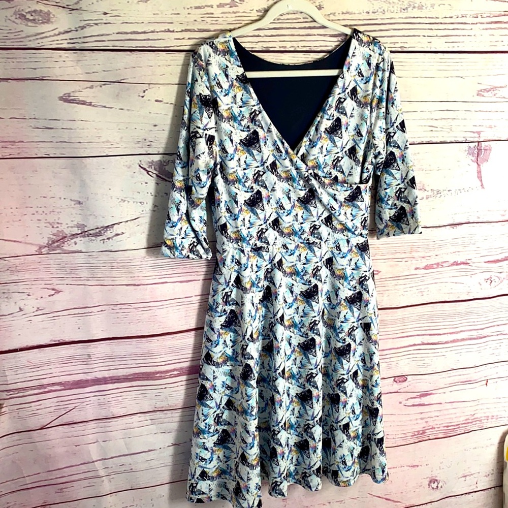 Betabrand fit and flair dress
